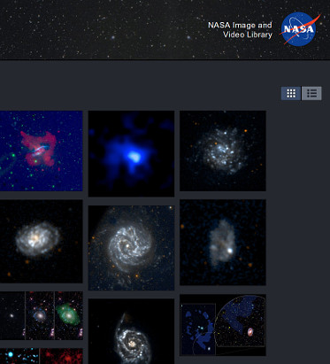 Una sola galería de imágenes, fotos y videos de la NASA.
